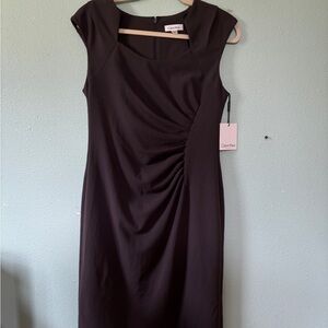 Calvin Klein Elegant Black Midi Dress